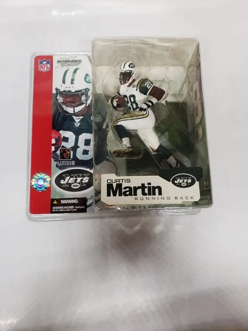 CURTIS MARTIN NY Jets NFL McFarlane White Jersey Variation Figure PATRIOTS HOF Cover