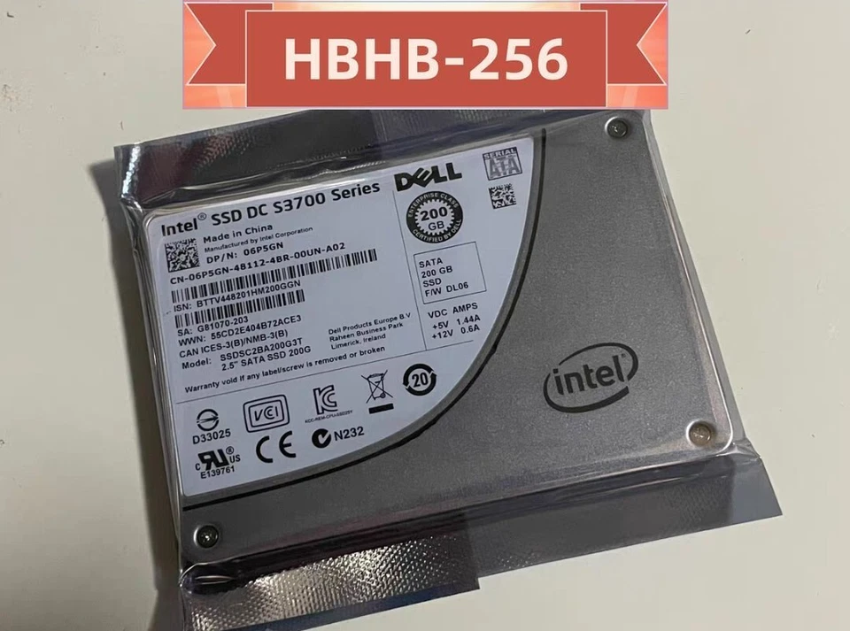 DELL Intel SSD DC S3700 Series 200GB SSDSC2BA200G3T 2.5"SATA Solid State Drive - Image 1 of 1