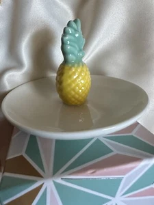 Pineapple Lovely Ceramic Tray, Ring Holder, Jewelry Tray. b24 - Picture 1 of 8