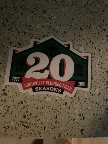 Louisville Slugger Field 20th Anniversary Magnet Cover