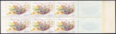 Folleto Australia 1234a Wildflowers Thinking of You 1992 MNH Foto 1 de 3