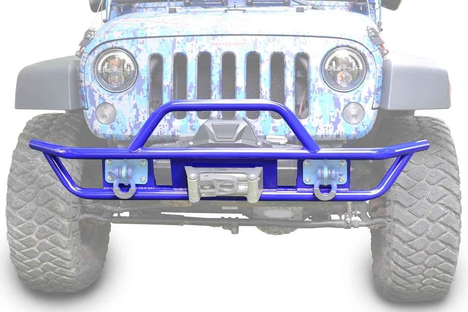 Parachoques delantero azul para Jeep Wrangler JK Southwest hecho en EE. UU. J0048122 Foto 1 de 1
