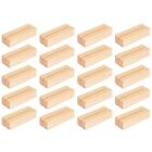 1X(20 Pieces Wood Place Card Holders, Wooden Table Number Holder  Stand2803