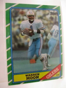 1986 Topps #350 Warren Moon OILERS - Bild 1 von 2
