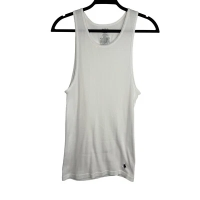 Paquete de 6 Polo Ralph Lauren Clásico FIt 100% Algodón Blanco Acanalado Camiseta Interior XL Foto 1 de 4