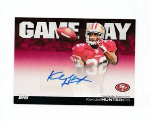 2011 Topps Game Day Autographs #GDAKH Kendall Hunter Auto 49ers Oklahoma State - Picture 1 of 2
