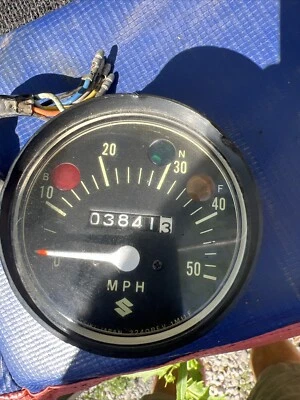 1971 1972 1973 Suzuki Mt 50 Trailhopper Speedometer Gauge  - Imagem 1 de 4