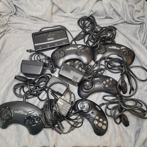 Sega Genesis OEM Controllers Adapters Bundle Lot Of 10 - Picture 1 of 13