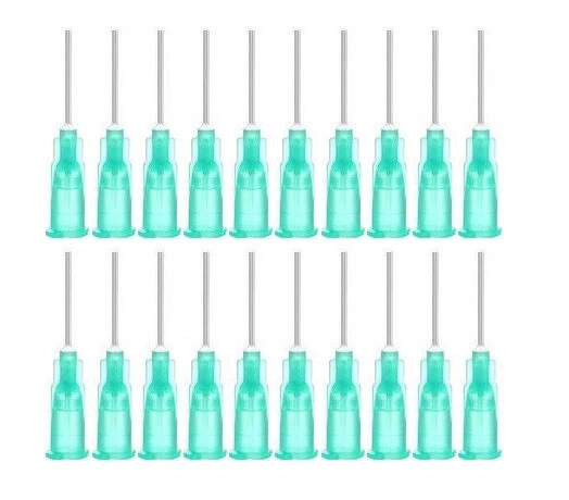 20pcs x 21G Blunt Tip Syringe Needle Oil Glue Ink Dispensing Liquid Refill