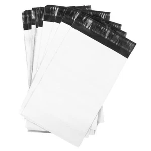 White Premium Virgin Plastic Mailing Postal Bags 6.5x9" Postage Poly Self Seal - Picture 1 of 12