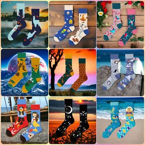 Bunte lustige modische Baumwollsocken UK 5-10 - Bild 1 von 268