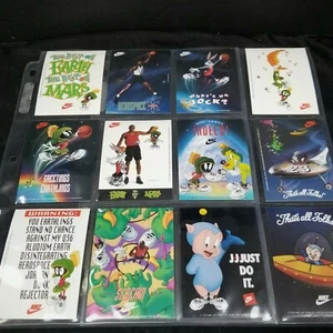 1993 Nike Looney Tunes Michael Jordan Space Jam Warner Bros Complete Sticker Set - Picture 1 of 6