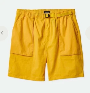 Brixton Men's Jupiter Service Crossover Shorts  - YELLOW - Picture 1 of 13