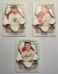 2022 Allen & Ginter UNRIPPED Cabrera /99, Kaline /99, Greenberg /25 RIP Detroit - Picture 1 of 2