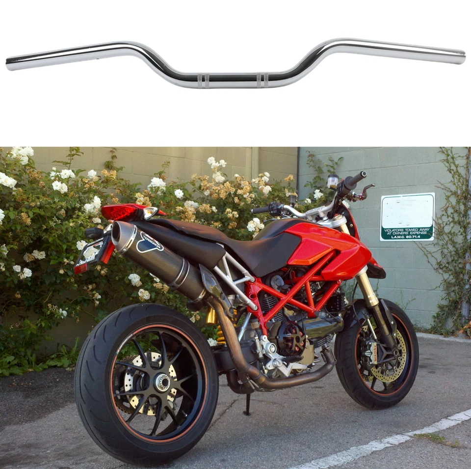 Руль 7/8 дюйма для мотоцикла Ducati Hypermotard 796 1100 Elefant 750 - Изображение 1 из 4