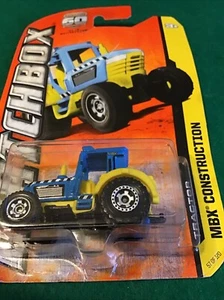 Matchbox MBX Construction (2012) Blue & Yellow Tractor Toy 57/120, NEW - Picture 1 of 4