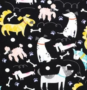 PUCCIOLI GIOCOSI SU FLANELLA NERA super coccolosi BTY - Foto 1 di 1