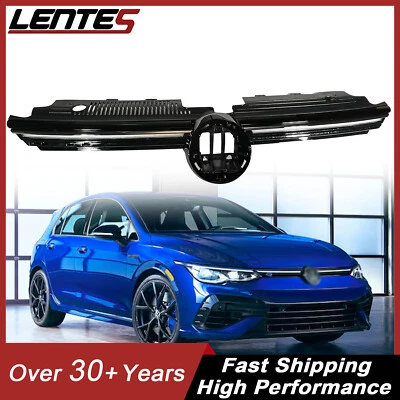 2022 2023 2024 Volkswagen GOLF R/Rline LED Mk8 Front Bumper Upper Centre Grill Foto 1 de 4