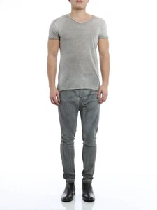 Avant Toi Martin Drop Crotch Denim Stretch Cotton Pants Men's size 42 NWOT - Picture 1 of 9