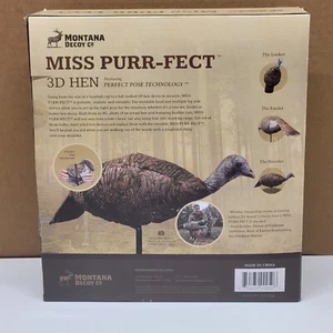Montana Miss Purr-Fect 3D Hen Turkey Decoy ~ 3 Poses In One - Picture 1 of 6