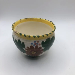 Vtg Ceramic Hand Painted succulant Pot Planter Made in Italy - Picture 1 of 8
