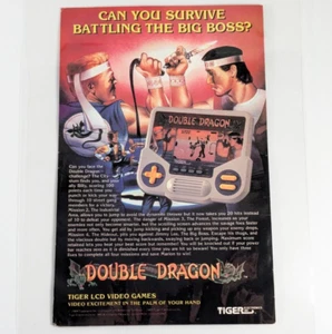 Double Dragon 1989 juego LCD anuncio laminado Tiger anuncio portátil - Imagen 1 de 6