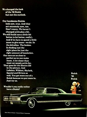 1968 Buick Electra 225 Print Ad - Image 1 of 2