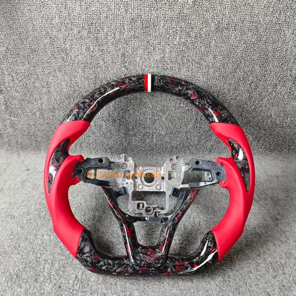 Forge Carbon Fiber red leather Steering Wheel for Honda Accord 2022  - Image 1 of 1