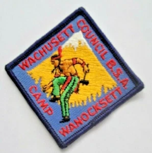 Wachusett Council Wanocksett Camp Pfadfinder Amerika Aufnäher 1960 NEU - Bild 1 von 3