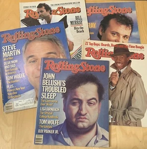 5 Rolling Stone Magazines 1980’s Comedy Murray Belushi Murphy Martin Exc Cond ! - Picture 1 of 10