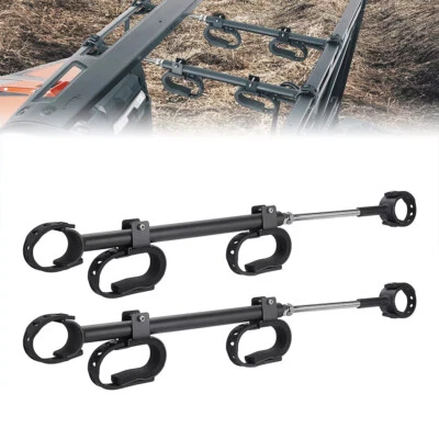 UTV Overhead Roof Tool Rack Holder Bow Rack For Polaris RZR Can Am Pioneer Honda - Image 1 of 4