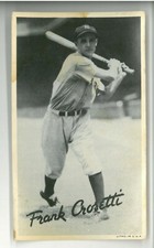1936 Goudey Wide Pen Premiums R314 FRANK CROSETTI #A21