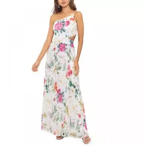 New $269 Betsy & Adam Women's Long Sleeveless One Shoulder Maxi Dress A6171 - Picture 1 of 18