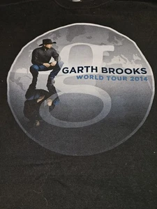 Camiseta Garth Brooks Hombre’s 2014 World Tour Negra Talla XL Doble Lado Usada - Imagen 1 de 6