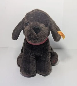 STEIFF Collare rosso seduto in peluche per cani da laboratorio marrone Labrador - Foto 1 di 9