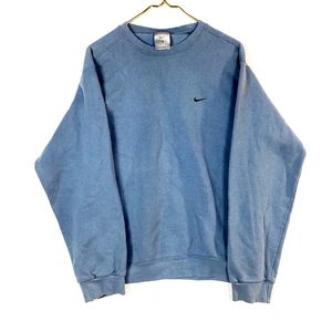 Vintage Nike Sweatshirt Crewneck Gr. Medium Blau Swoosh 90er - Bild 1 von 3