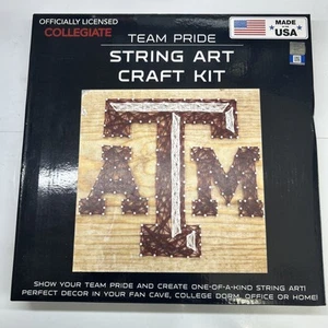 TEXAS A&M Team Pride String Art Craft Kit con licenza ufficiale NUOVO IN SCATOLA - Foto 1 di 5
