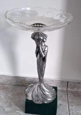 Vintage Art Nouveau WMF Stand with Basket - Image 1 of 4