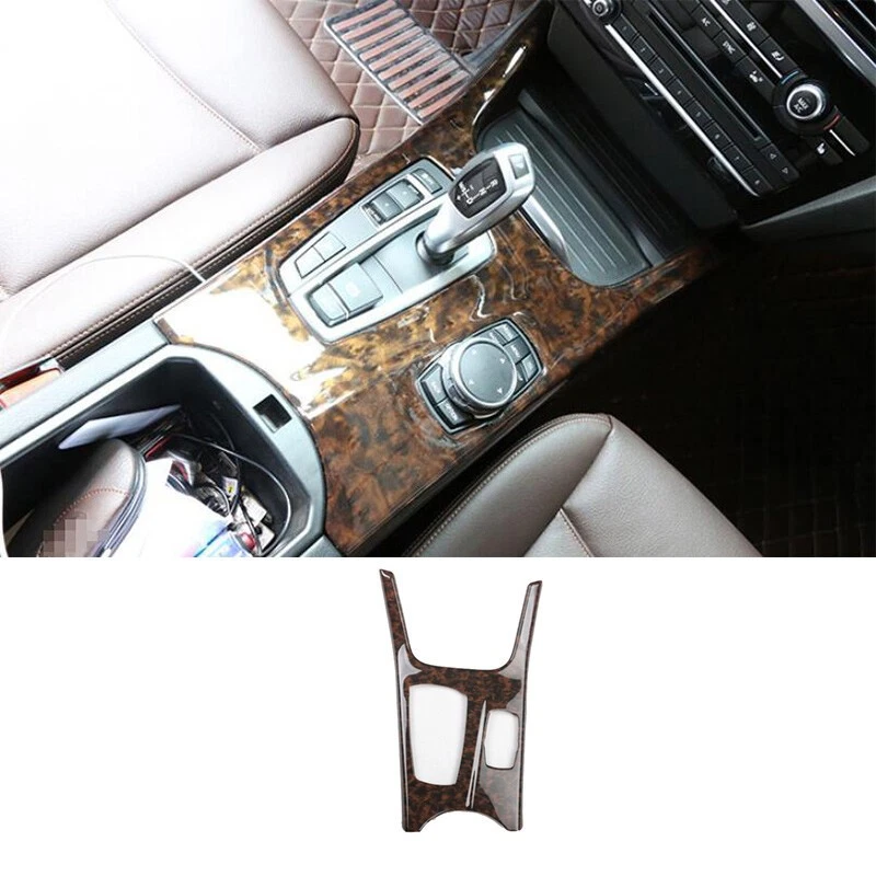 Fit For BMW X3 F25 X4 F26 2014-2017 Wood Grain Central Console Gear Shift Cover - Image 1 of 4