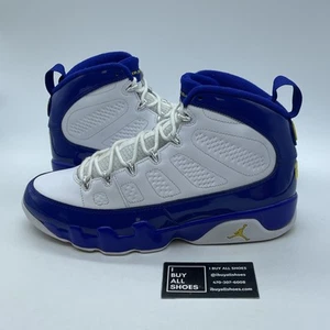 Size 11 - Air Jordan 9 Retro Kobe Blue White Yellow Leather (302370-121) - Picture 1 of 8