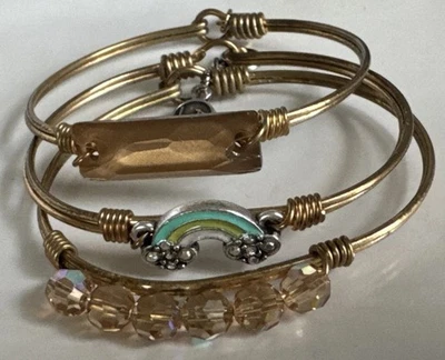 Luca + Danni русский золотой радуги желтый кристаллы и Гудзон 3 изделия браслет комплект - Изображение 1 из 4