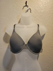 No Boundaries T-Shirt Bra Size 38C Gray Lightly Padded NEW W/out Tags - Picture 1 of 3