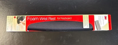 Teclado de espuma antimicrobiana 3M descanso de pulso base antiderrapante preto (NOVO) - Imagem 1 de 4