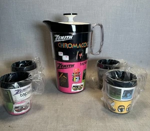 Nuevo de Lote Antiguo New-Mar Inc. Juego de bebidas aisladas con jarra vasos - Zenith Electronics - Imagen 1 de 22