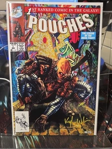 THE ADVENTURES OF WYATT POUCHES SIGNED KYLE WILLIS 16/25 Heroescon Marat Homage - Picture 1 of 6