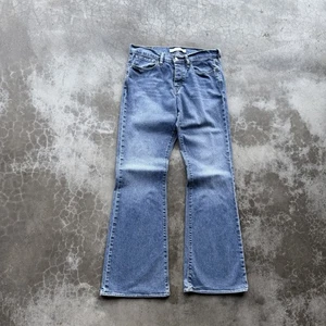 Vtg Express Wide Leg Bootcut Flare Men’s Denim Jeans Light Wash 33x32 - Picture 1 of 11