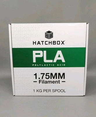 HATCHBOX PLA 1.75 MM 3D Printer Filament in White 1KG Spool New Sealed - Image 1 of 4