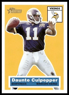 2001 Topps Heritage #23 Daunte Culpepper Minnesota Vikings NM+ - Image 1 of 2
