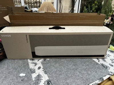 Sonos Beam (Gen 2). The compact smart soundbar for TV, music and more. (White) - Image 1 of 2