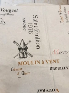 Tovaglia Acrilico Rivestito Tessuto Francese Amelie Michele 60x96 VINI FRANCESI NUOVA - Foto 1 di 7